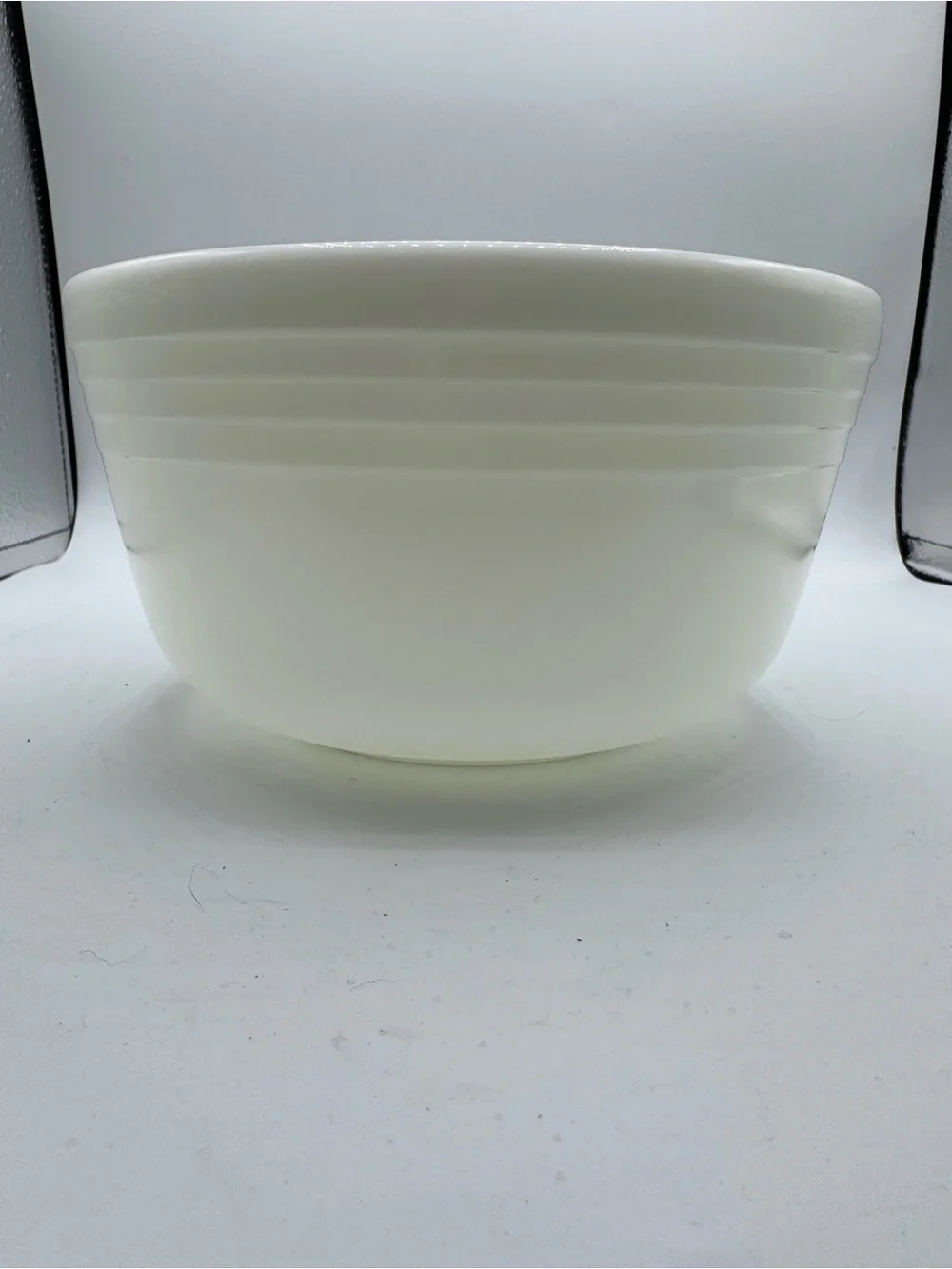 Vintage Pyrex Hamilton Beach Stand Mixer Milk Glass Ribbed Mixing Bowl 8.5
